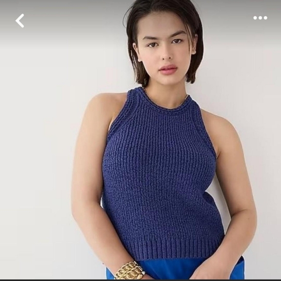 Cotton Blend Cross Back Tank Top - Picture 3 of 4